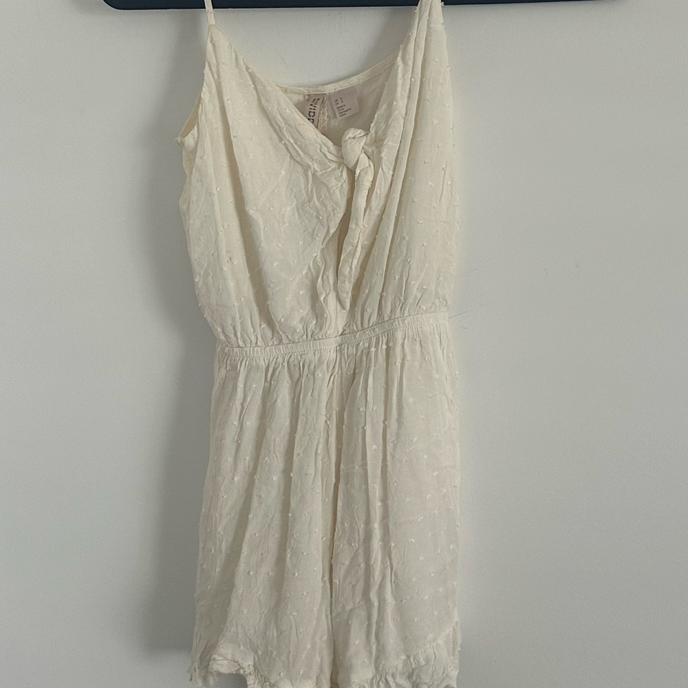 H&M Cream Textured Romper